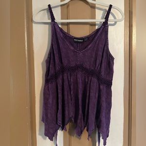 Purple hippie faerie pixie top